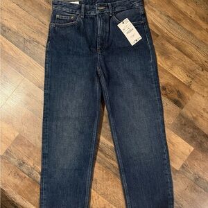 Zara Women's Straight Leg Blue Jeans